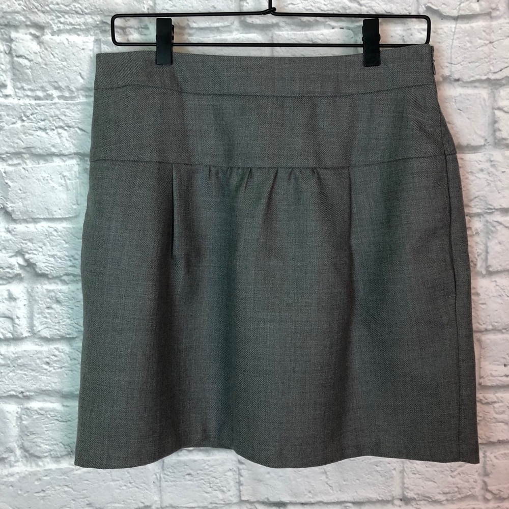 Ann Taylor Loft grey wool blend skirt size 4